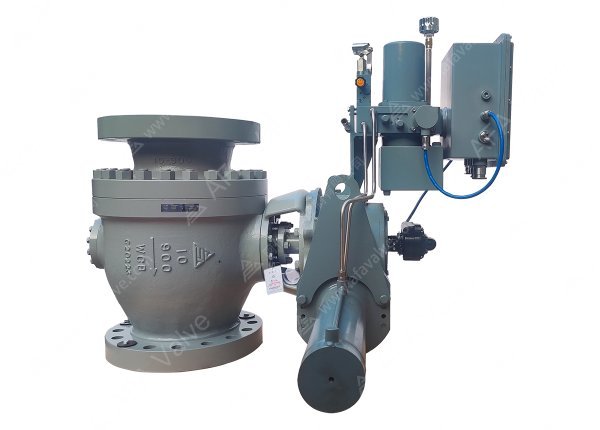 10" 900磅 WCB 电液驱动硬密封耐磨C型球阀